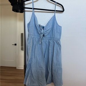 Old Navy Blue Tie Front Sundress